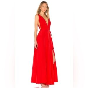 Lovers + Friends Red Wrap dress